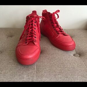 Del Toro | Red Leather Suede Boxing Sneaker